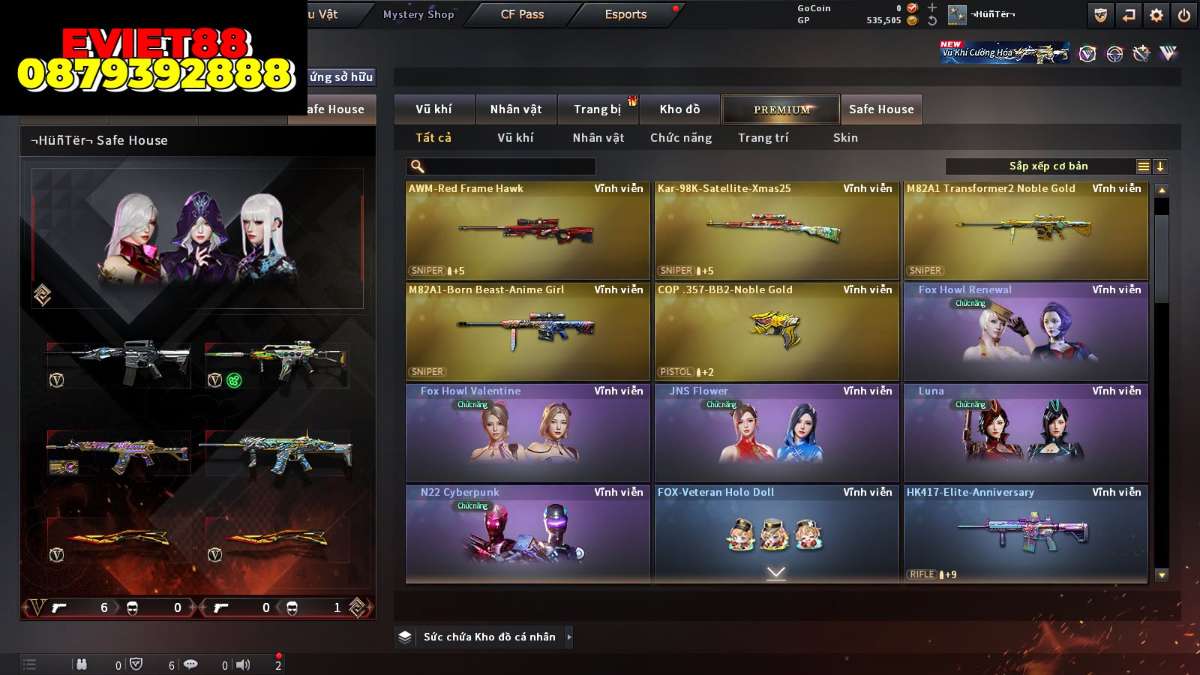 shop acc cf uy tin gia re